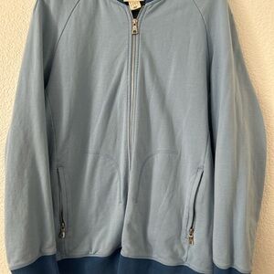adidas Light Blue Zip-Up Hoodie Jacket